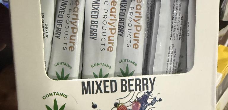 THC Powder Tubes Mixed Berry flavor